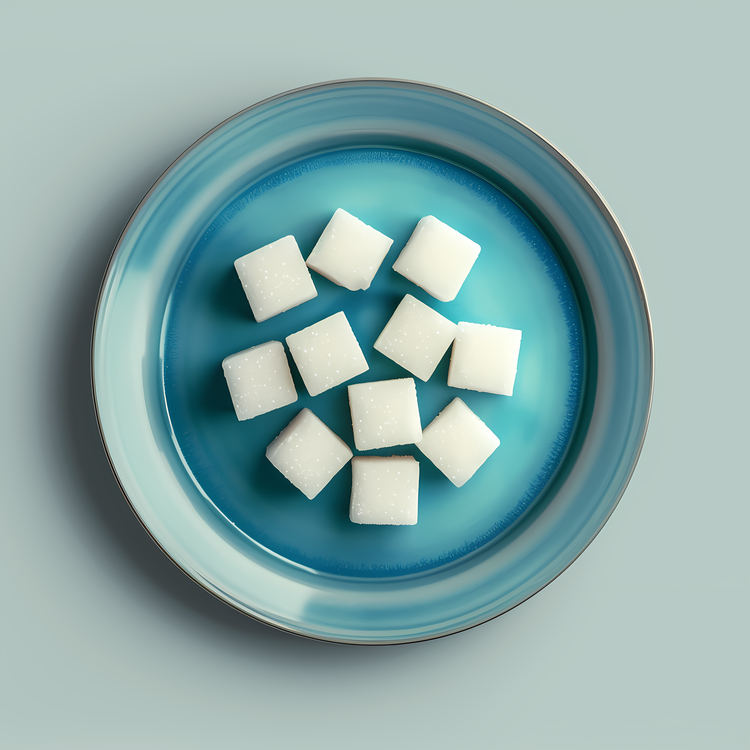 Sugar Cubes,Blue,Round