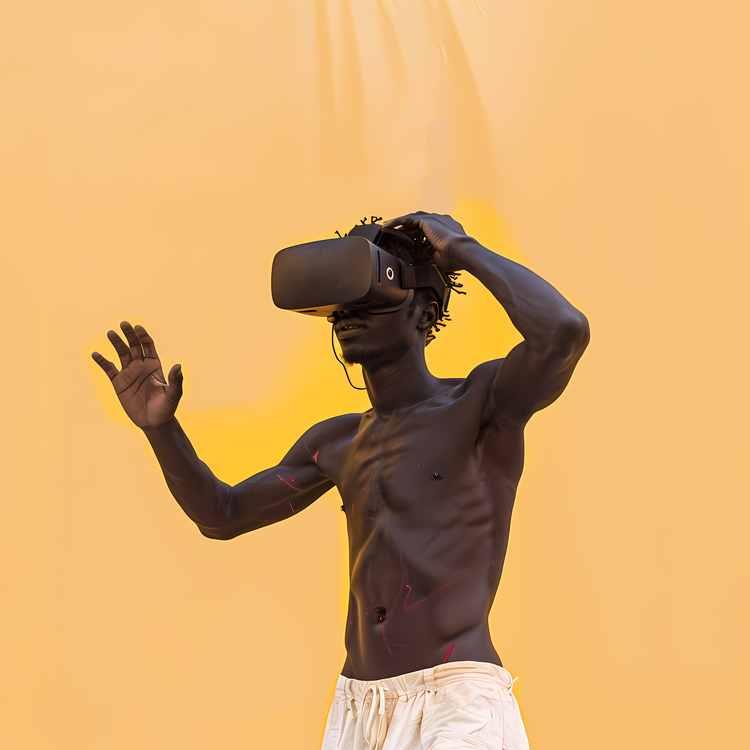 Vr Headset,Human,Colorful