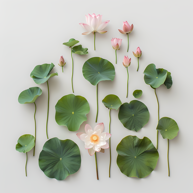 Lotus Flowers,Lotus,White