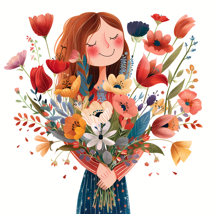 Womens Day,Flower Art,Bouquet