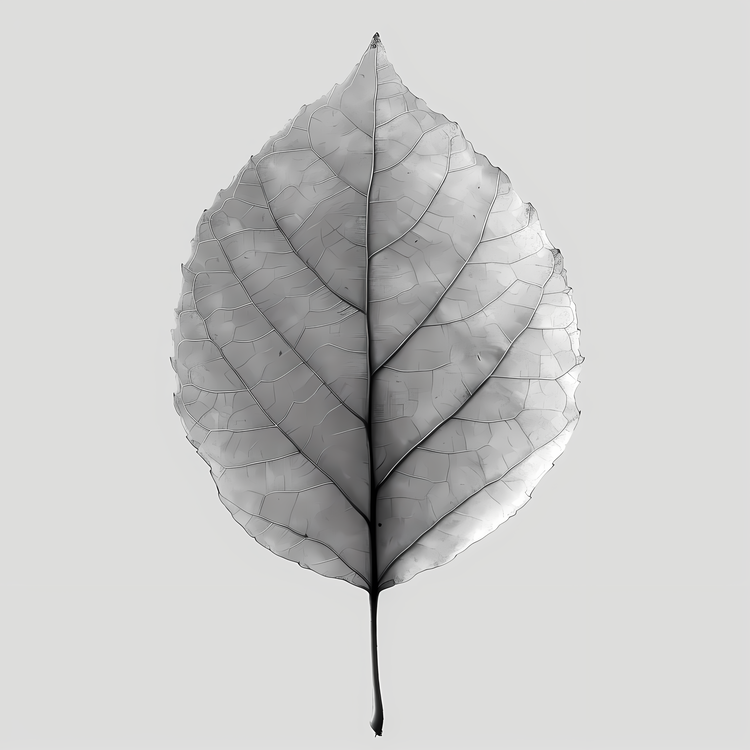 Abstract Leaf,Black And White,Leaf