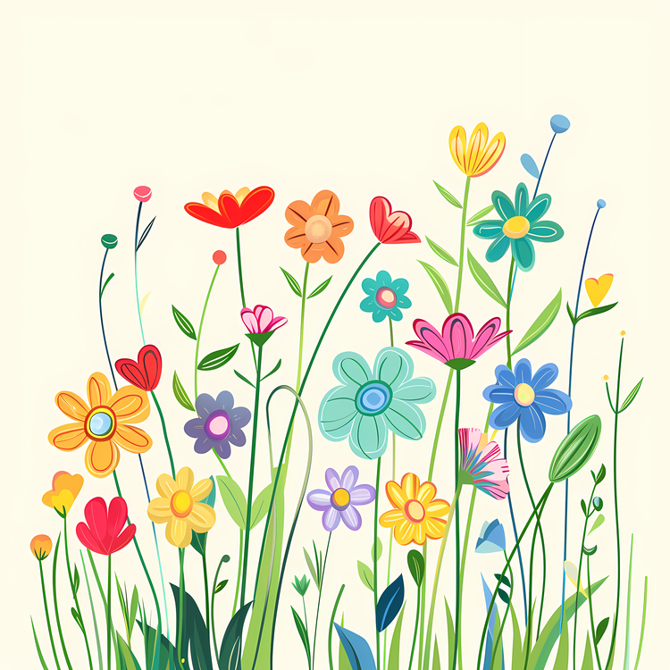 Hello Spring,Flower Garden,Colorful Flowers