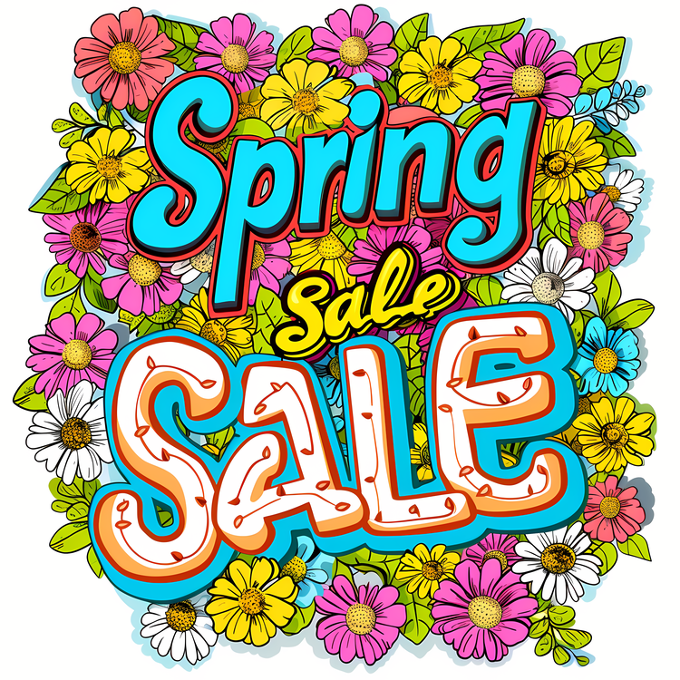 Spring Sale Pattern Design,Spring Sale,Sale Advertisement