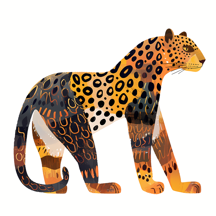 Abstract Leopard,Leopard,Big Cat