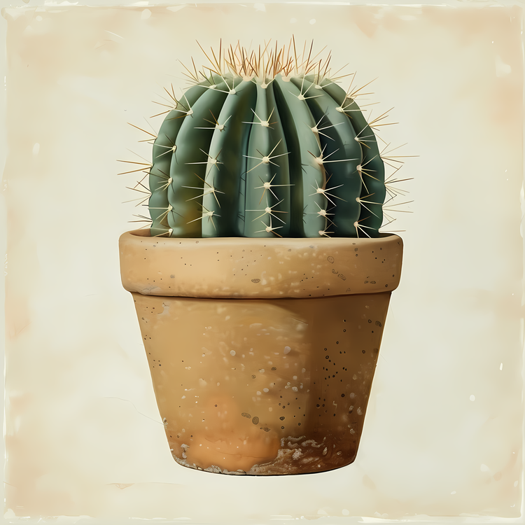 Cactus In Pot,Cactus,Succulent Plant