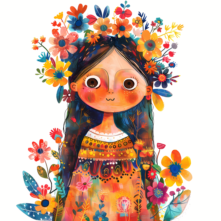 Little Girl,Flowers,Girl