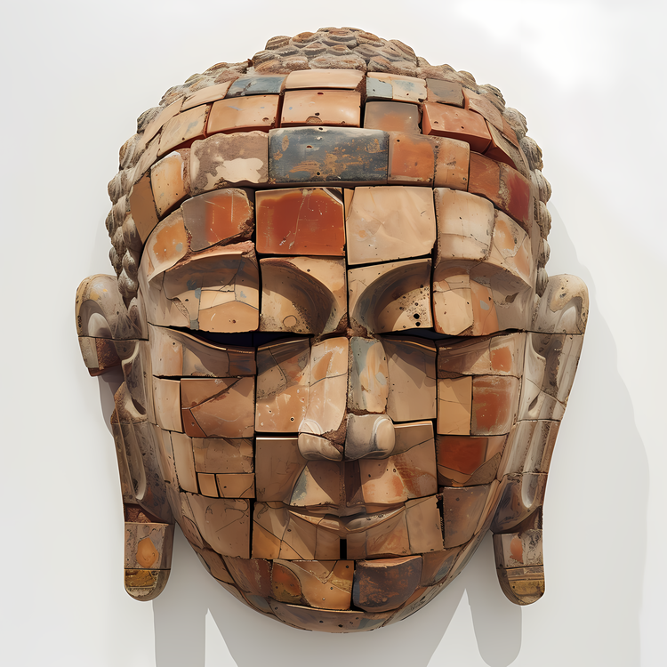 Buddha,Wooden,Mask