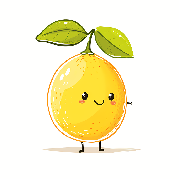 Cartoon Lemon,Lemon,Fruit