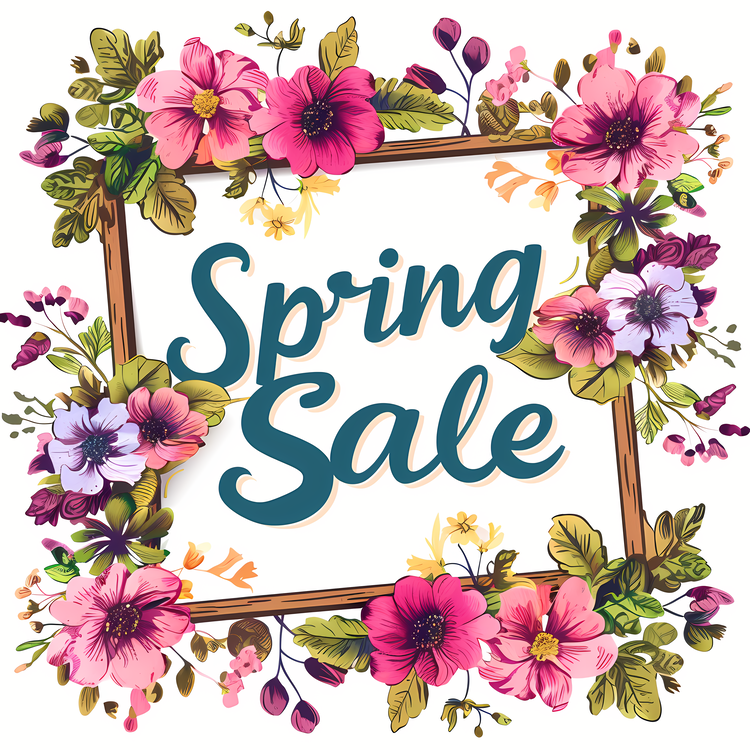 Spring Sale Pattern Design,Floral,Frame