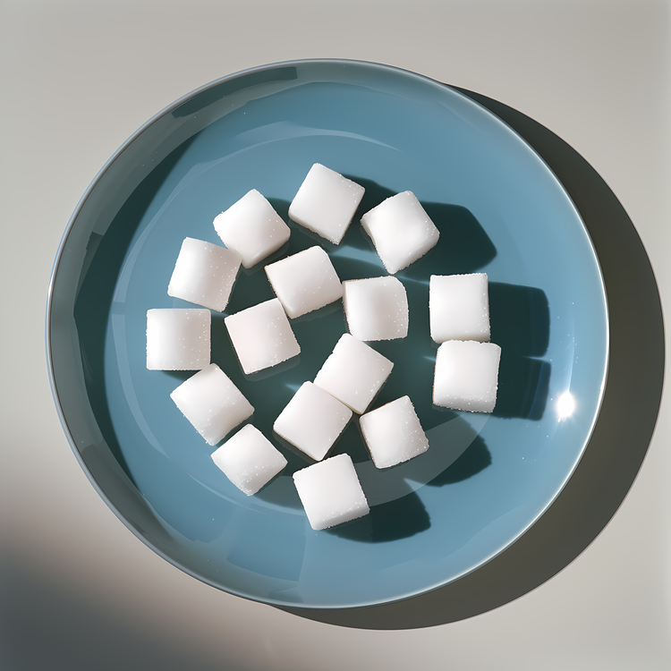 Sugar Cubes,Sugar Cube,Blue Plate