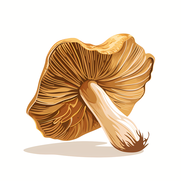Common Mushroom,Mushroom,On White Background