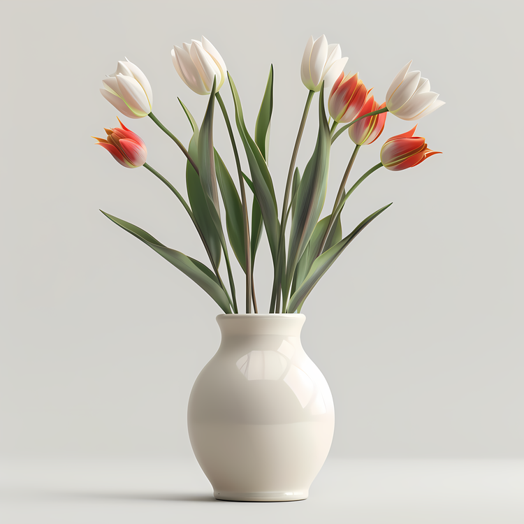 Hello Spring,Vase,White