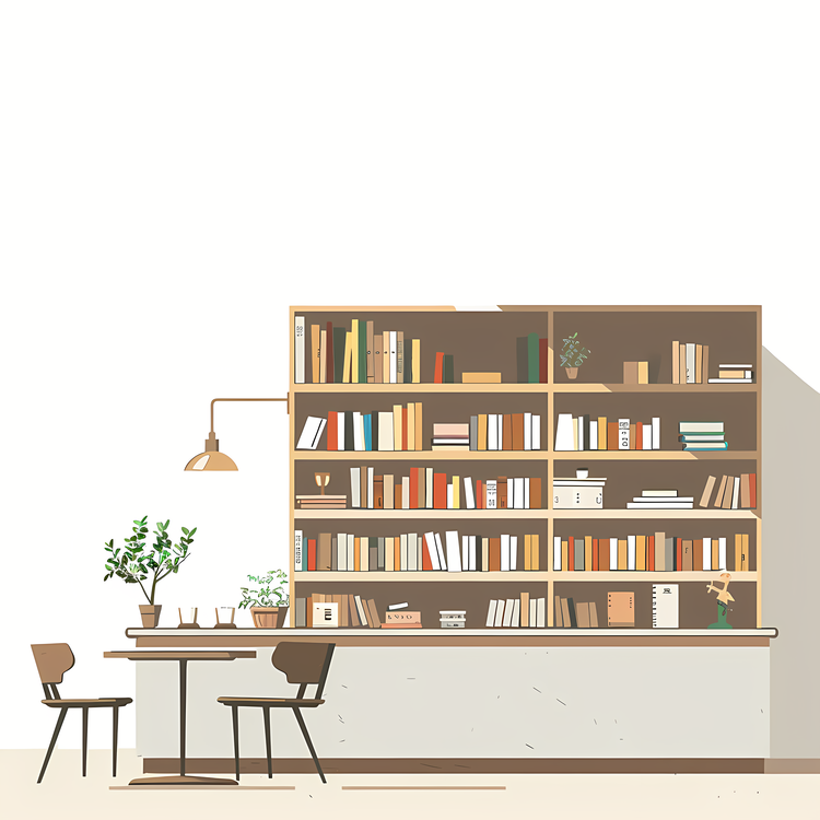 Bookstore,Bookshelf,Reading Desk