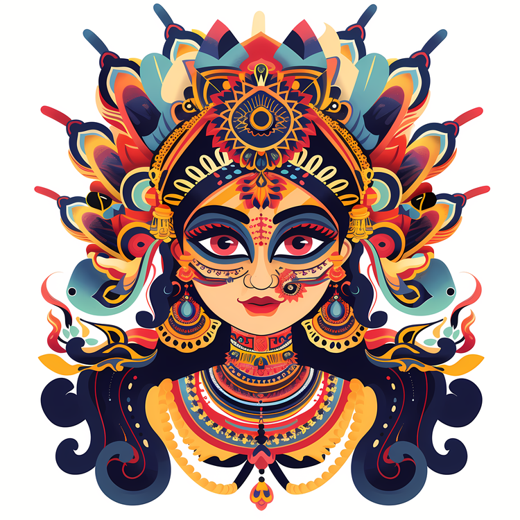 Hindu Goddess,Female Figure,Artistic