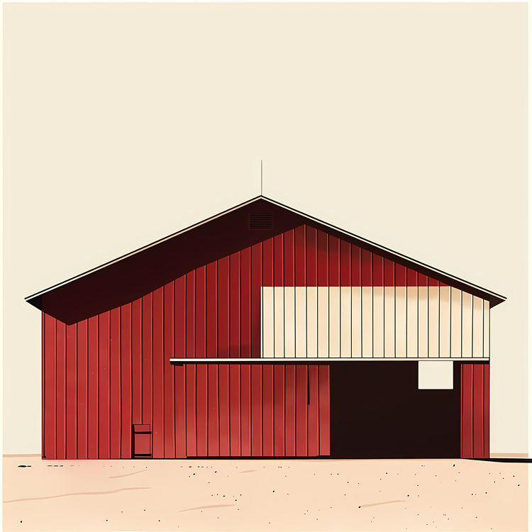 Farm Barn,Rural,Red
