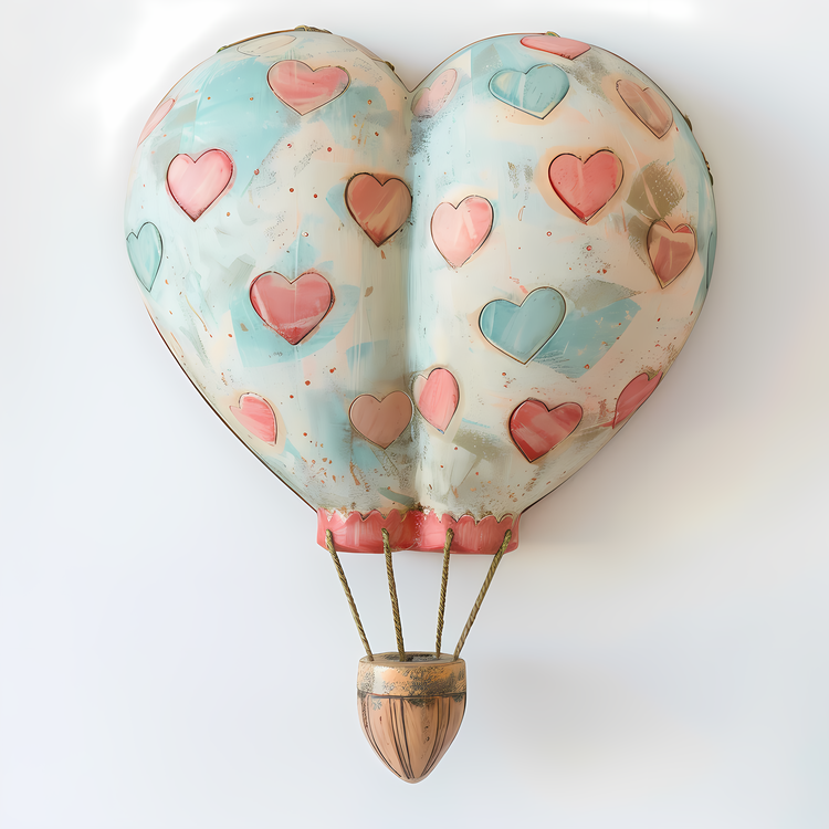 Hot Air Balloon,Air Balloon,Heart Shaped