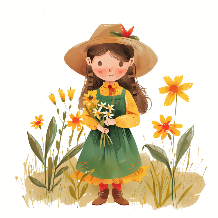 Daffodils,St Davids Day,Girl