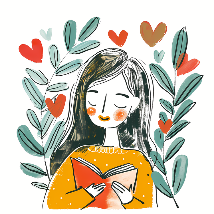 Book Lover,Girl Reading,Book