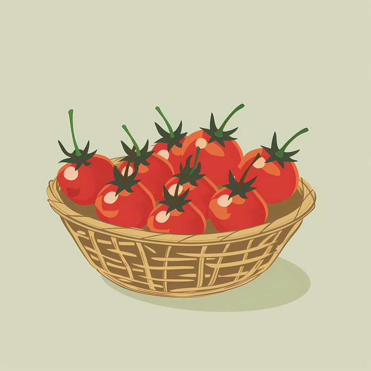 Cherry Tomato,Tomatoes,Basket