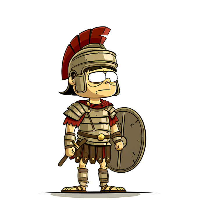 Ancient Rome Soldier,Cartoon,Roman
