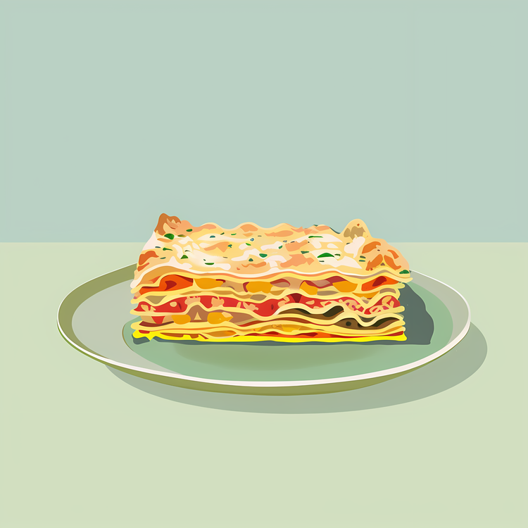 Lasagna,Italian Lasagna,Layers Of Thin Pasta