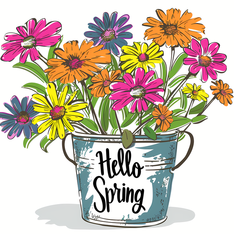 Hello Spring,Vintage,Spring