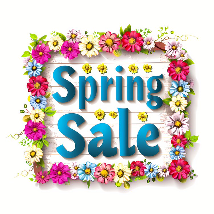 Spring Sale Pattern Design,Spring Sale,Flower Border