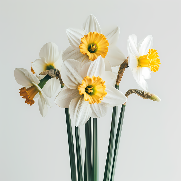Daffodils,St Davids Day,White
