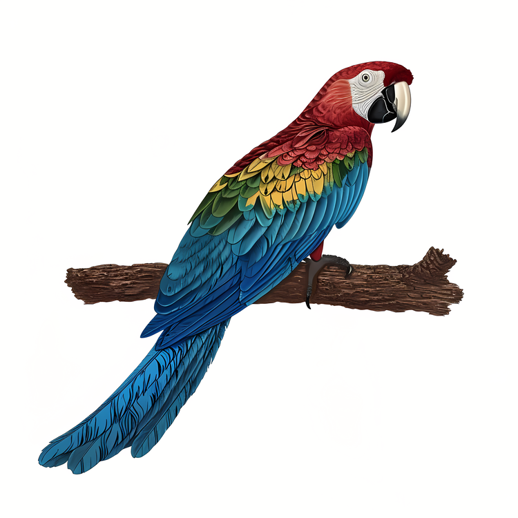 Macaw,Parrot,Red