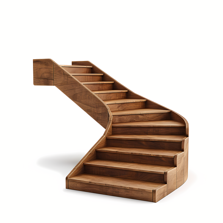 Wood Stairs,Wooden Staircase,Curved Stairs