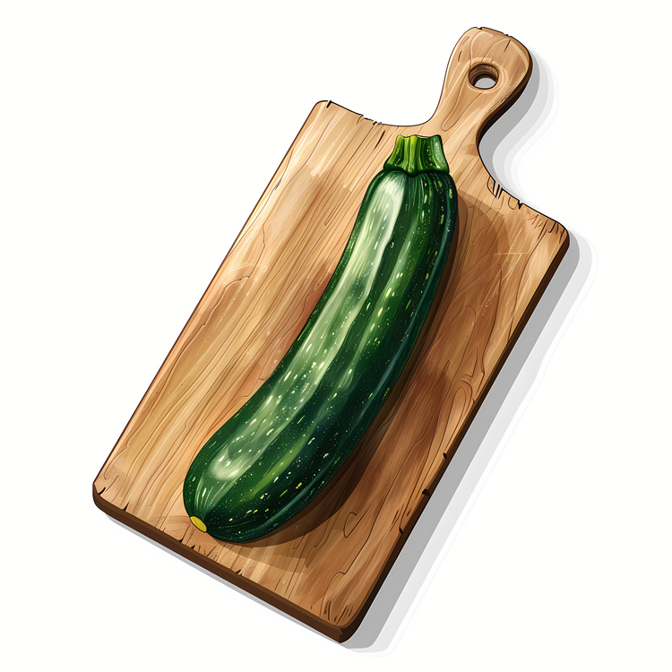 Zucchini,Cucumber,Wooden Board