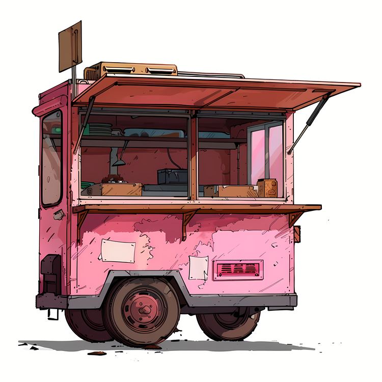 Food Cart,Cart,Pink