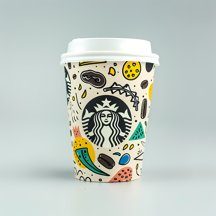 Starbucks Coffee Cup,Starbucks,White Cup