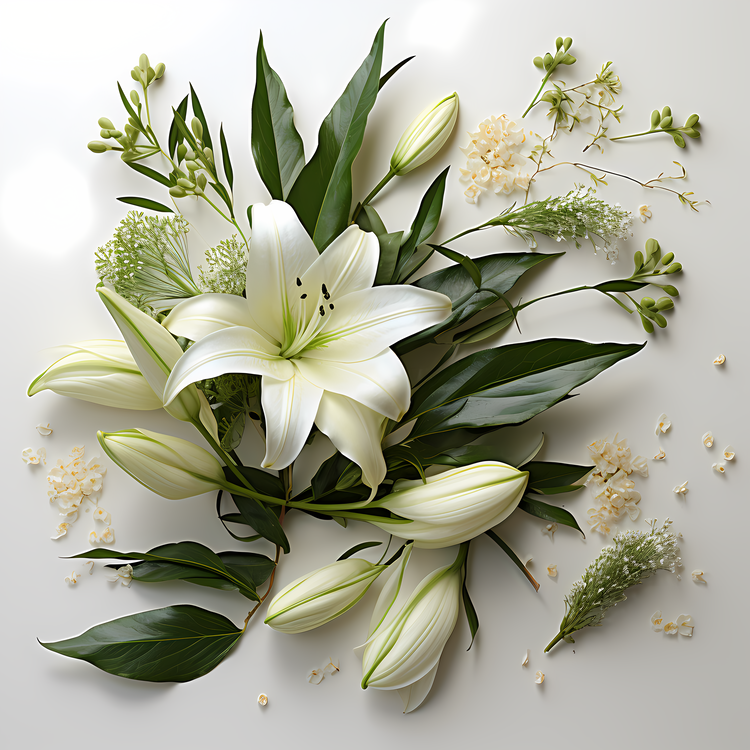 Easter Lily,White Lily,Petals