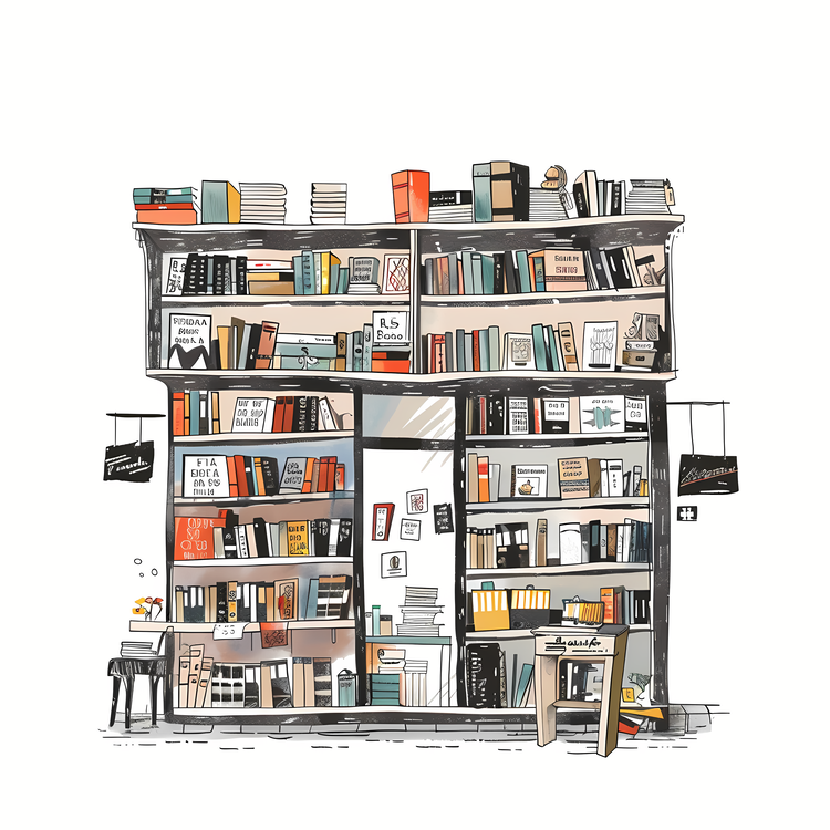 Bookstore,Bookshelf,Books