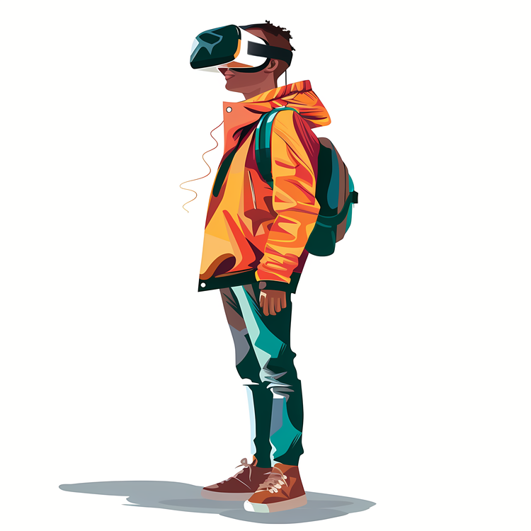 Vr Headset,Person,Jacket
