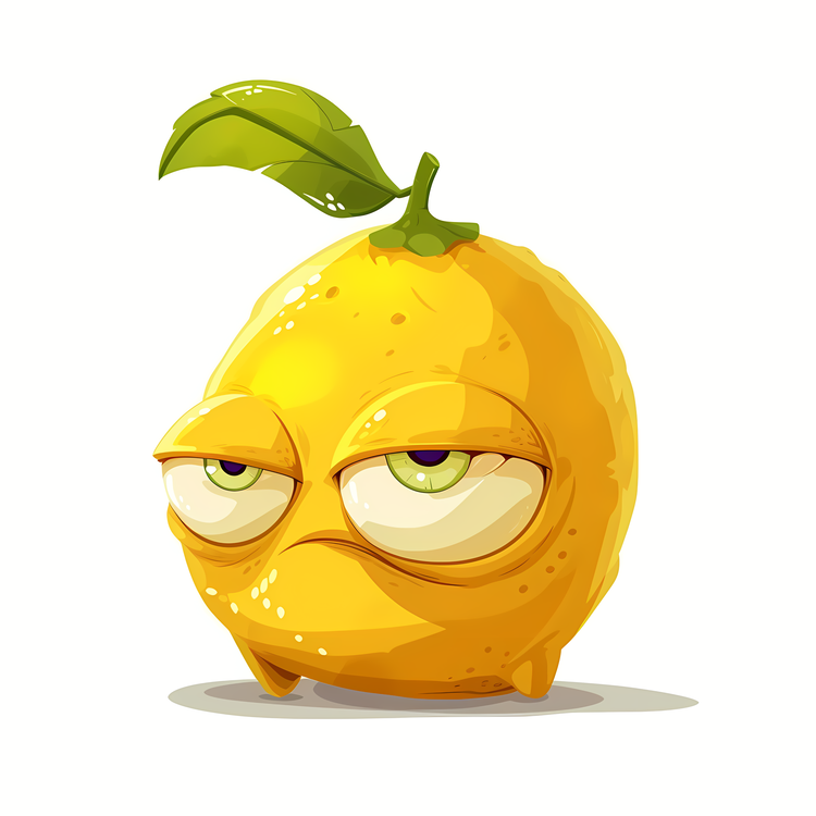 Cartoon Lemon,Sour Lemon,Lemons