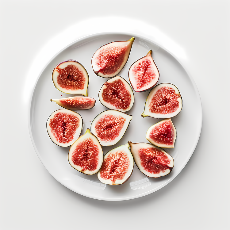Sliced Figs,Fresh,Ripe