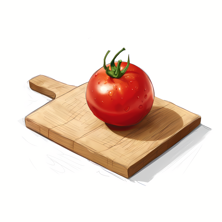 Cherry Tomato,Tomatoes,Wooden Cutting Board
