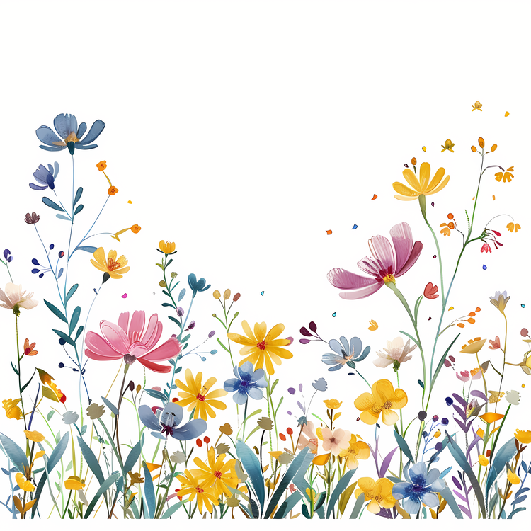 Hello Spring,Wildflowers,Floral
