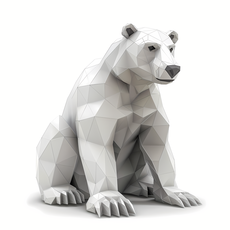 International Polar Bear Day,Polar Bear,Low Poly Design