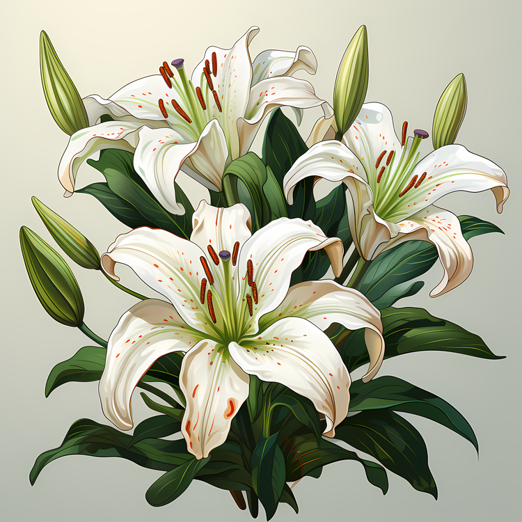Easter Lily,White Lily,Flower