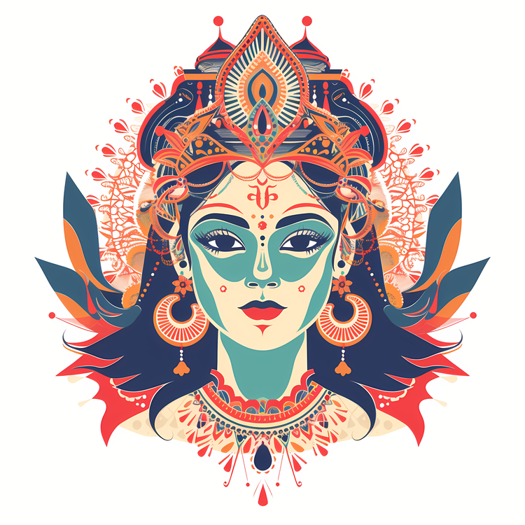 Hindu Goddess,Face,Human