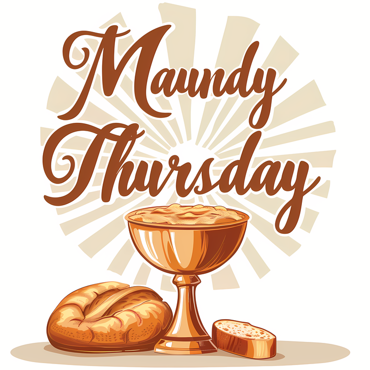 Maundy Thursday,Coffee With Bread,Religious Event