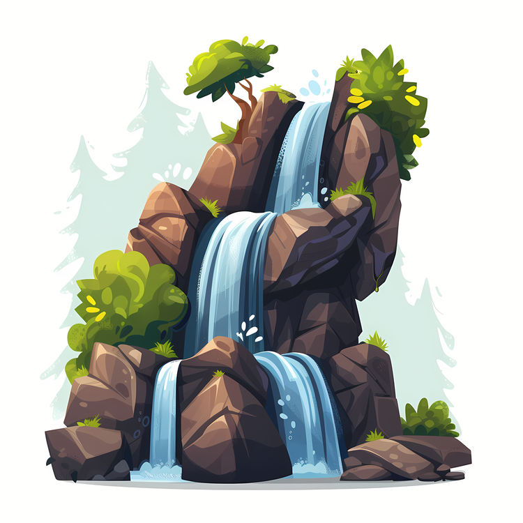Waterfall,Landscape,Nature