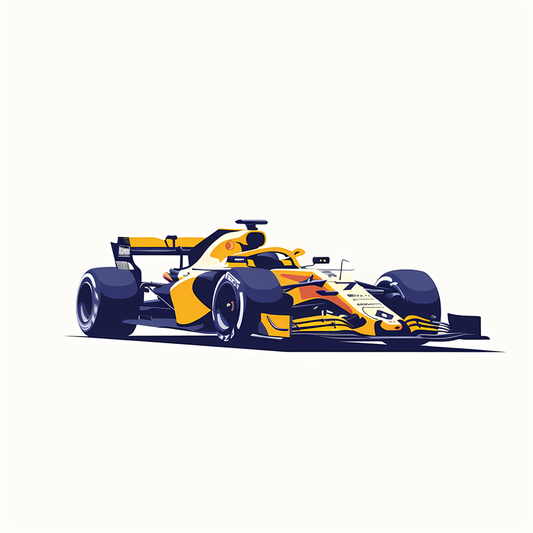Formula 1 Car,Race Car,Yellow