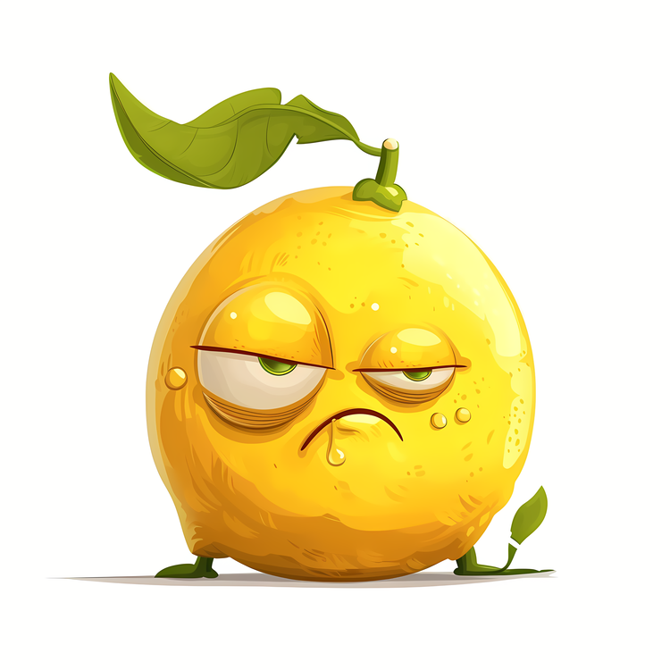 Cartoon Lemon,Lemon,Citrus Fruit