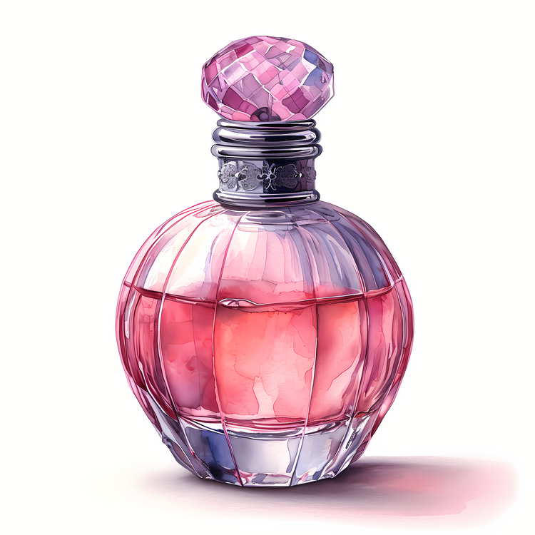 Perfume Bottle,Pink,Liquid