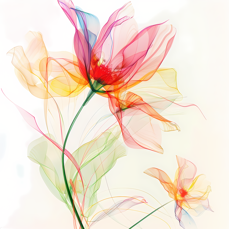 Spring Flowers,Floral,Watercolor