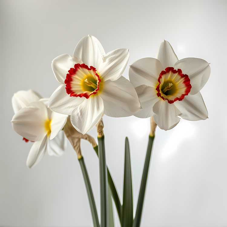 Daffodils,St Davids Day,White
